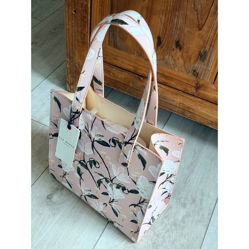 Ted Baker London "The Icon" Pink Floral Tote  Bag NWT - Picture 6 of 13